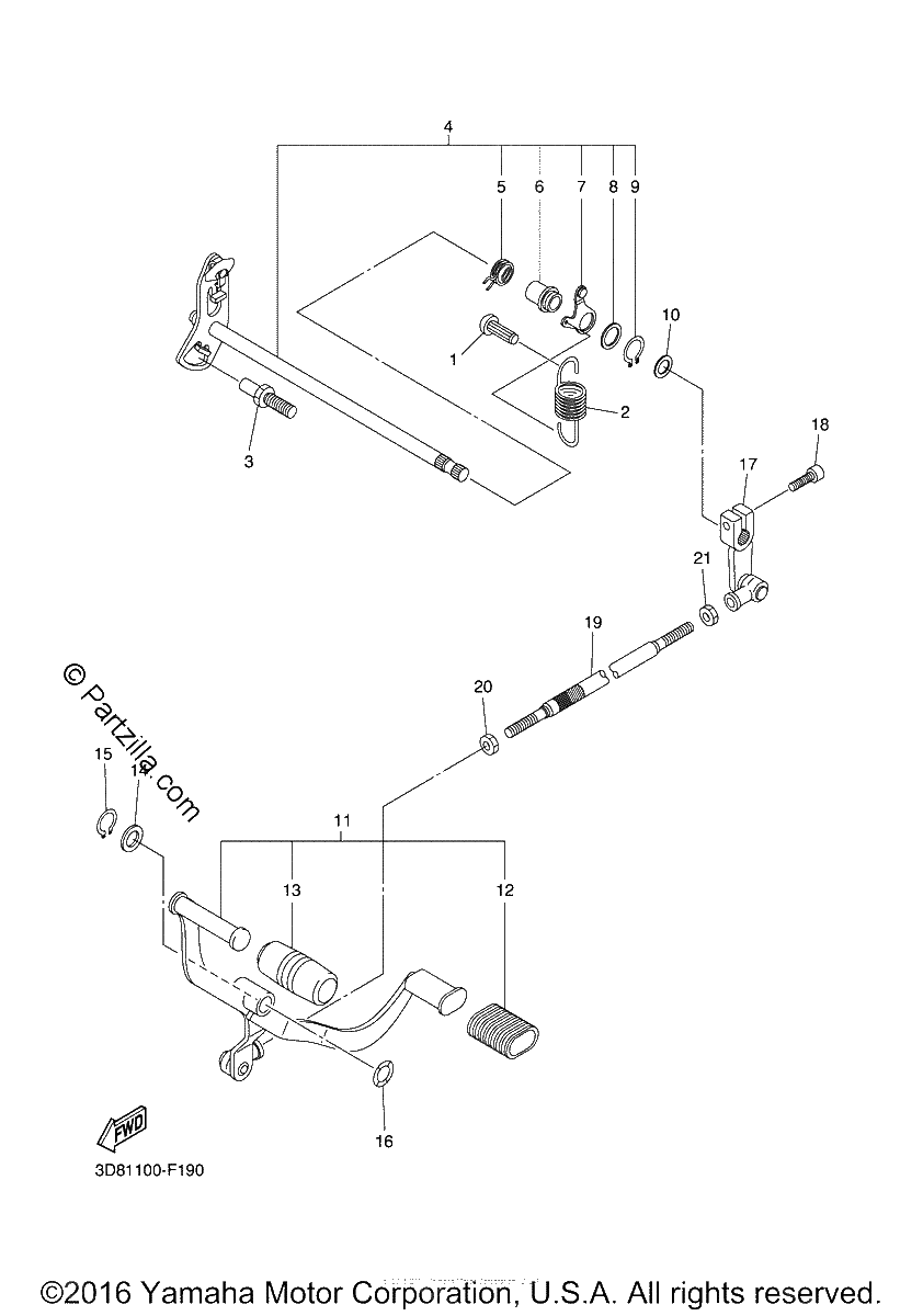 Diagrama de SHIFT SHAFT