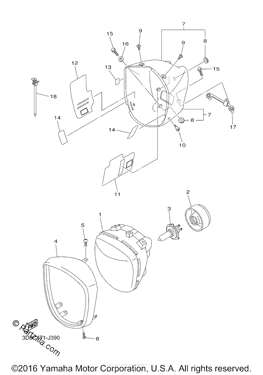 Diagrama de HEADLIGHT