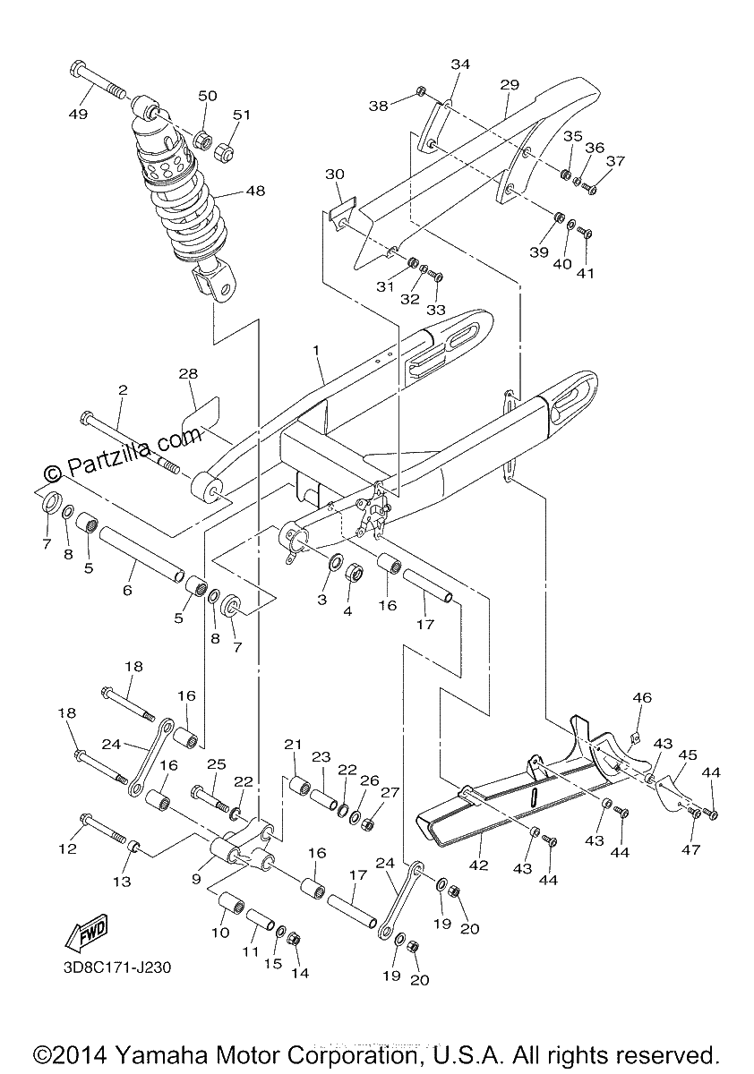 Diagrama de REAR ARM SUSPENSION