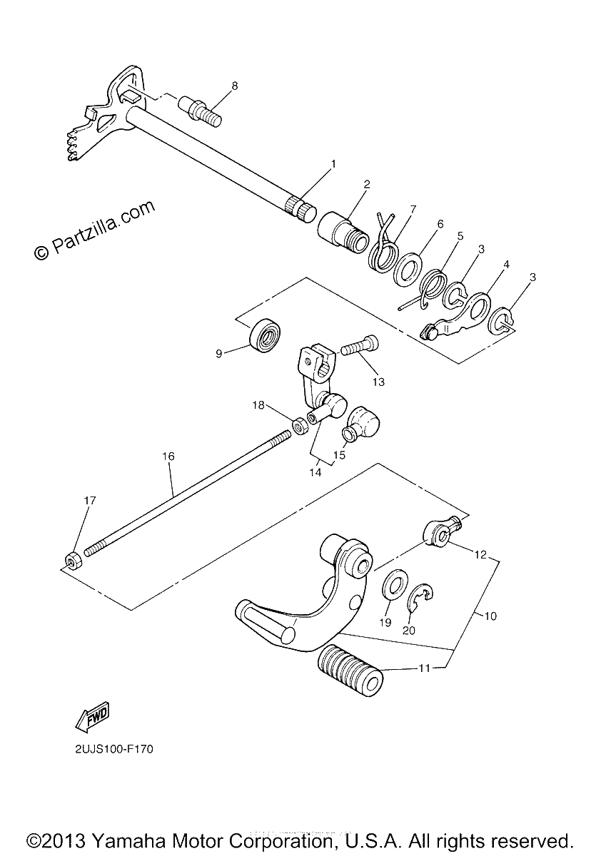 Diagrama de SHIFT SHAFT
