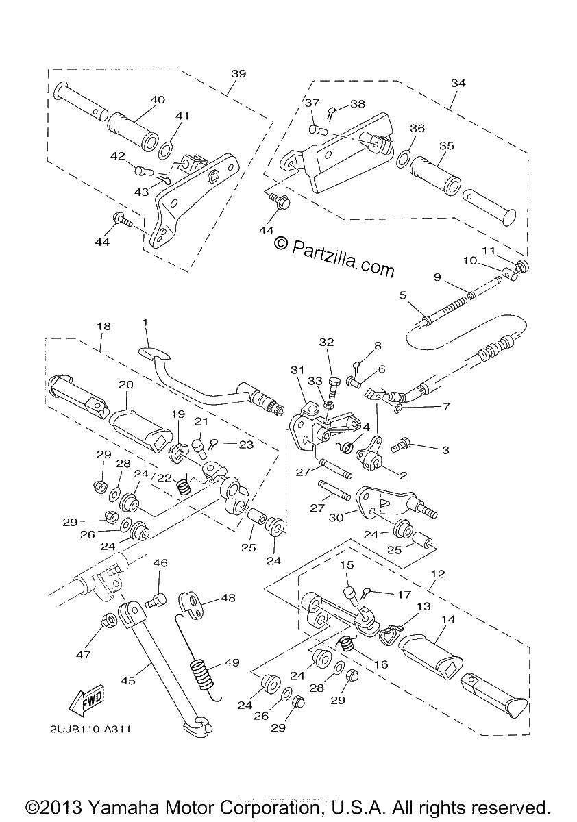 Diagrama de STAND FOOTREST