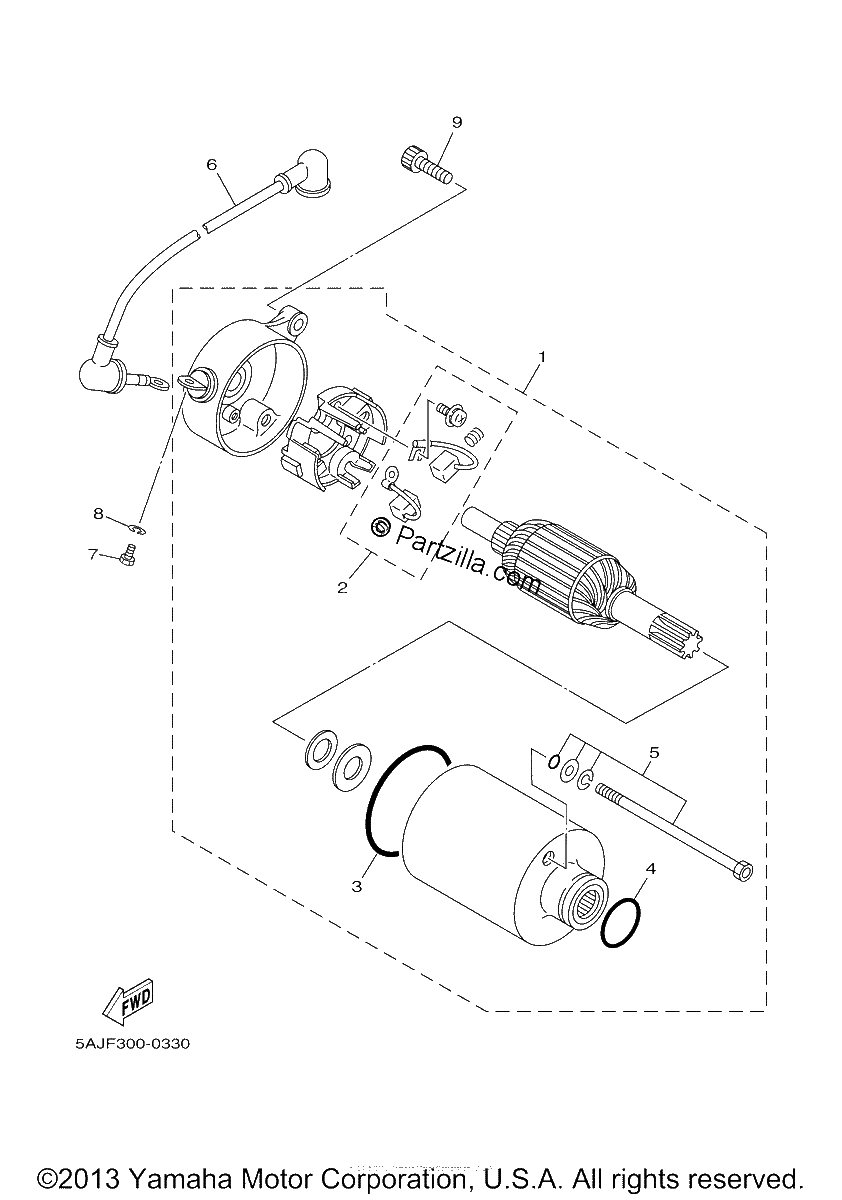 Diagrama de STARTING MOTOR