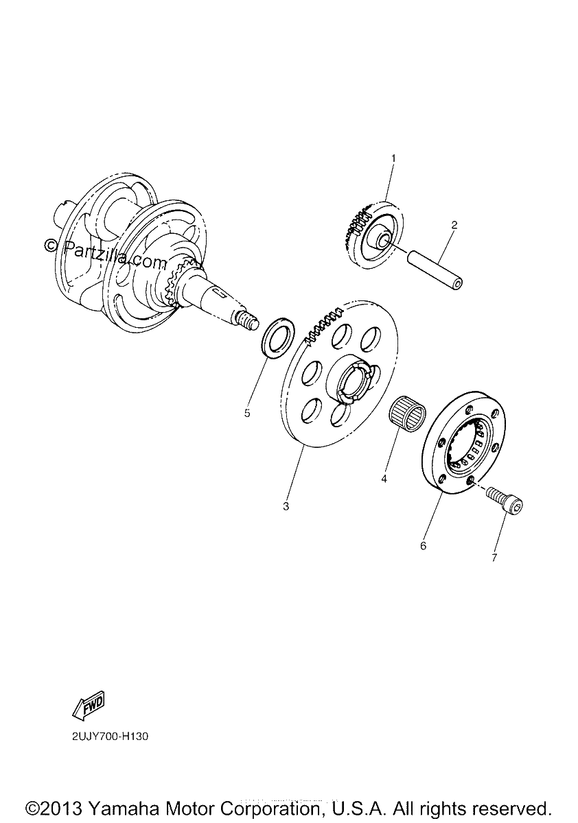 Diagrama de STARTER CLUTCH