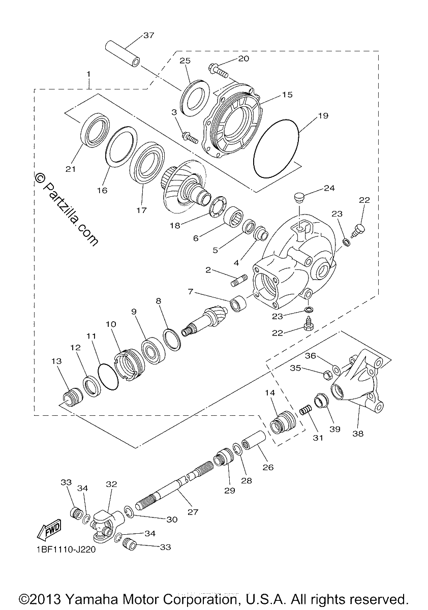 Diagrama de DRIVE SHAFT