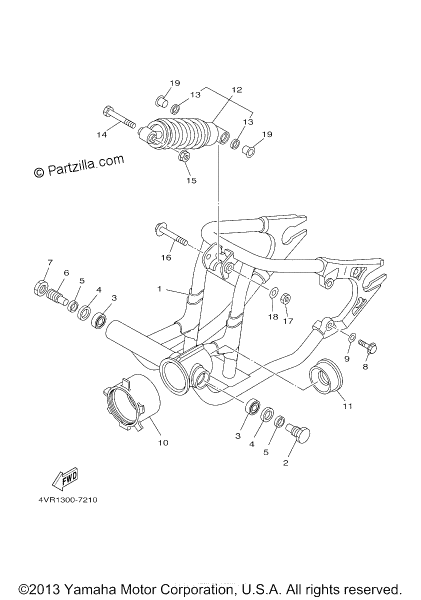 Diagrama de REAR ARM SUSPENSION