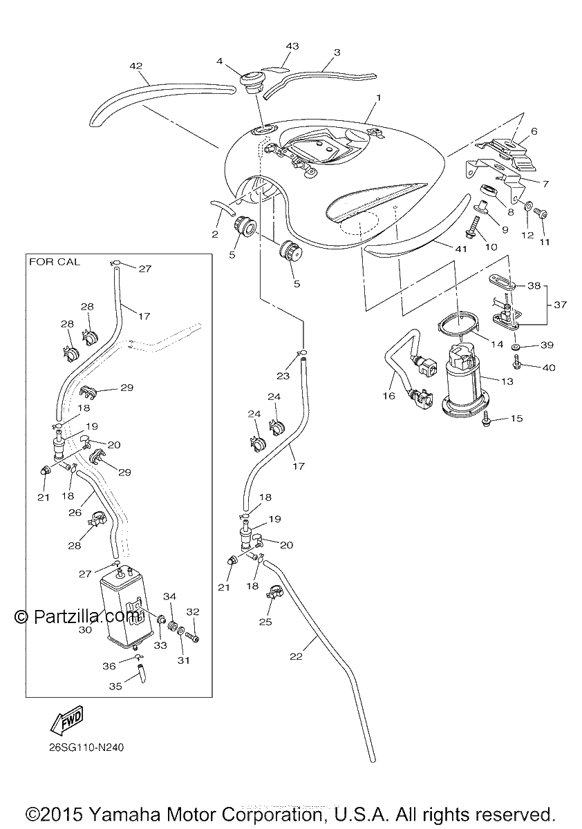 Diagrama de FUEL TANK
