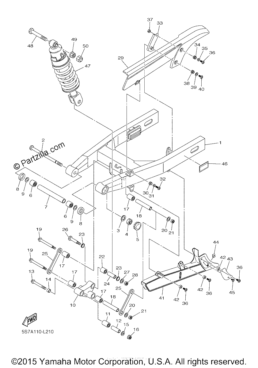 Diagrama de REAR ARM SUSPENSION