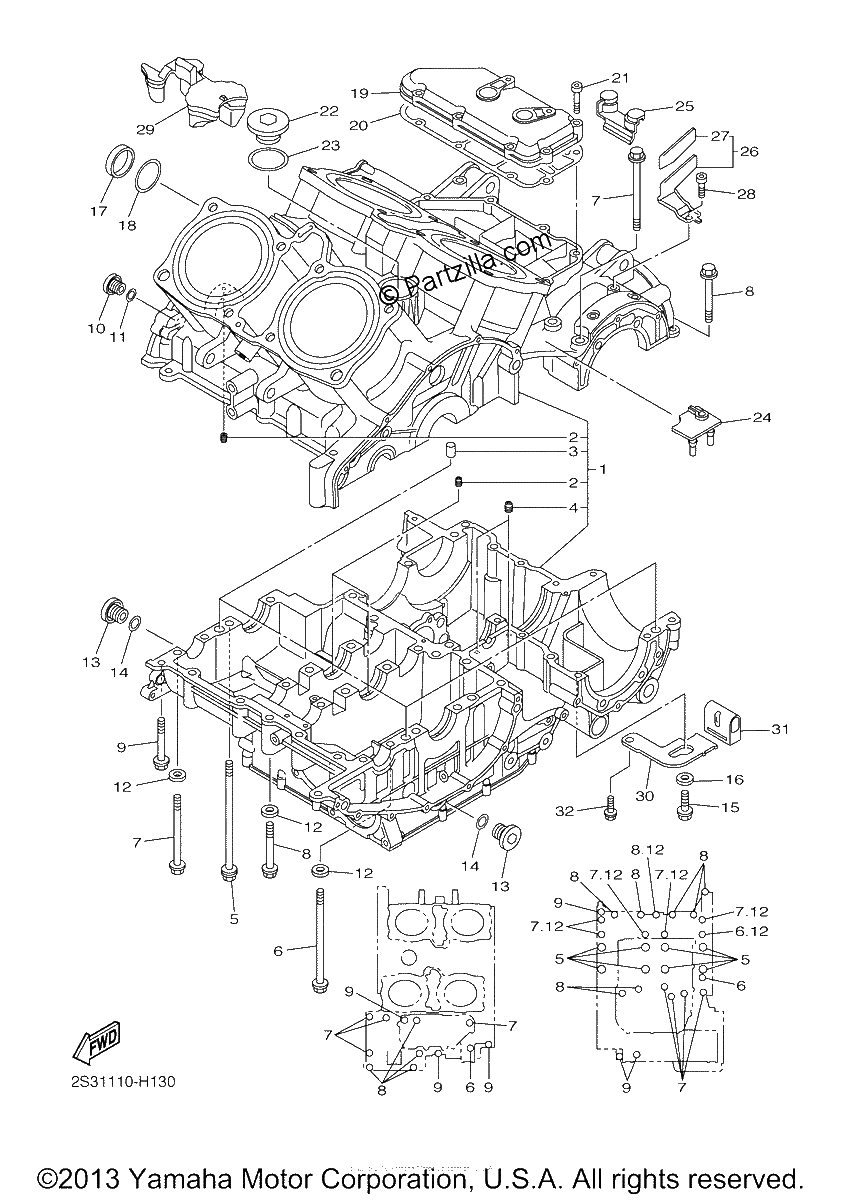 Diagrama de CRANKCASE