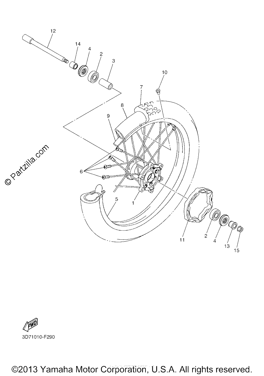 Diagrama de FRONT WHEEL