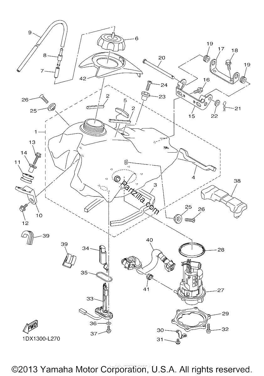 Diagrama de FUEL TANK