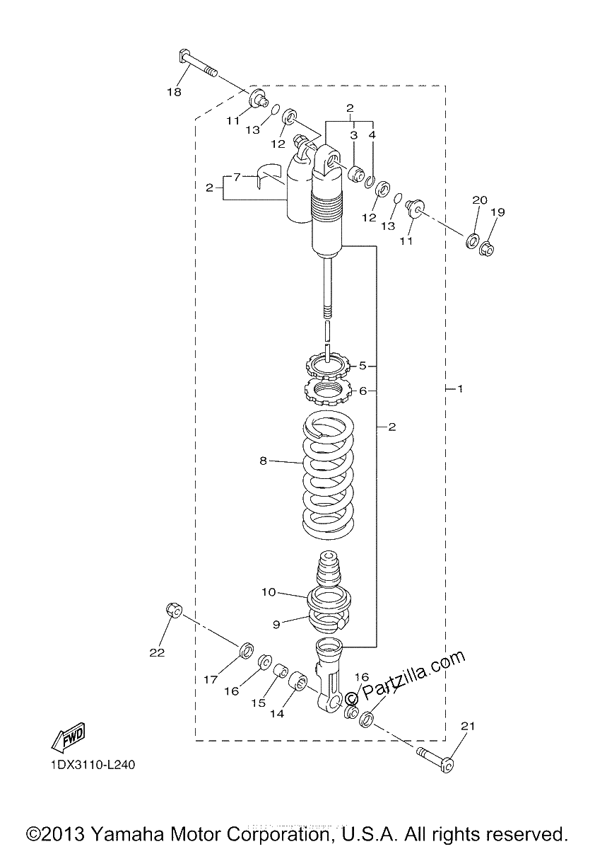 Diagrama de REAR SUSPENSION
