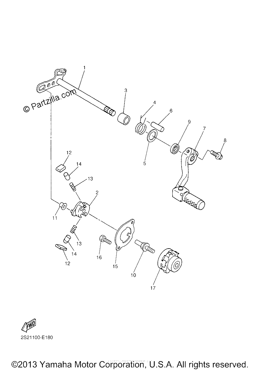 Diagrama de SHIFT SHAFT