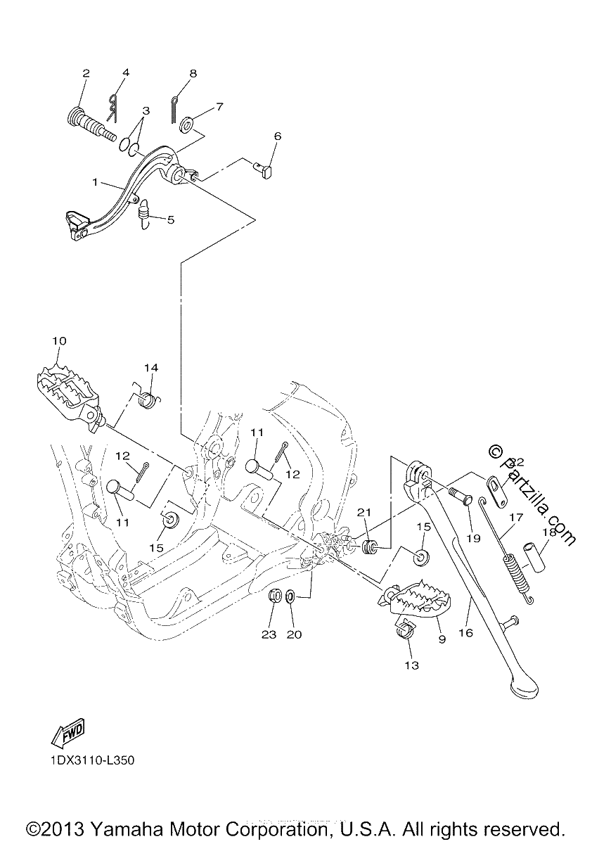 Diagrama de STAND FOOTREST