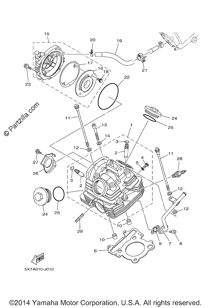 Diagrama de CYLINDER HEAD