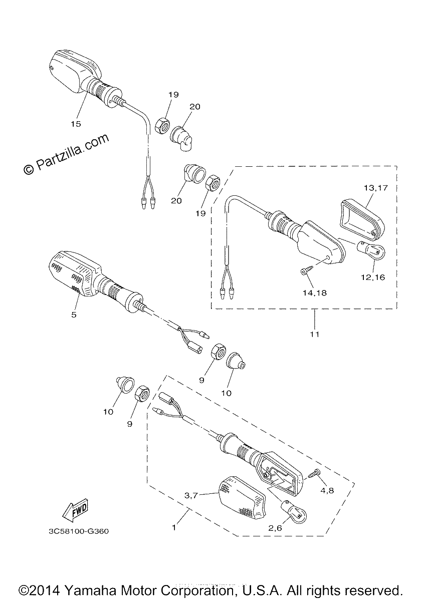 Diagrama de FLASHER LIGHT