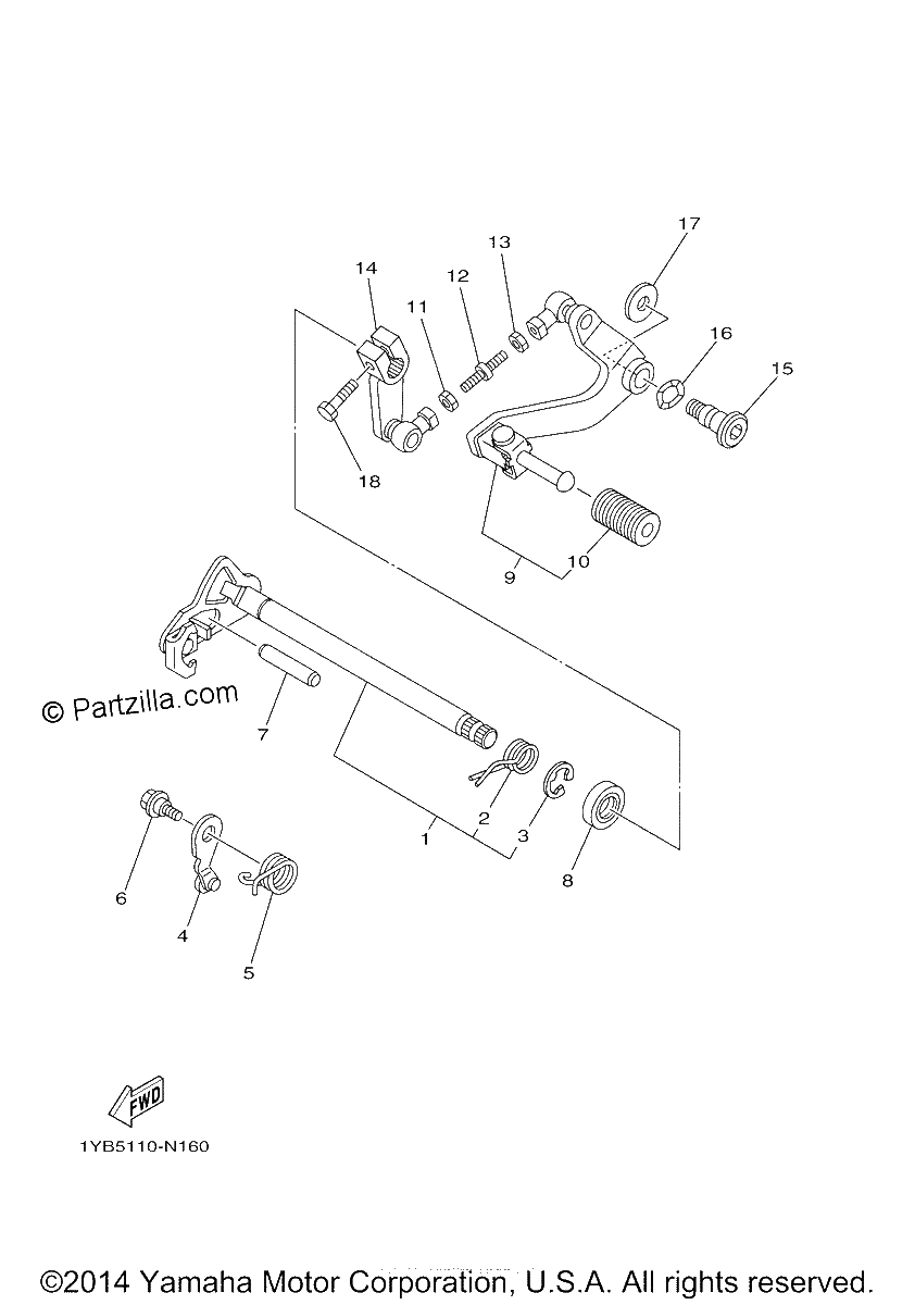 Diagrama de SHIFT SHAFT