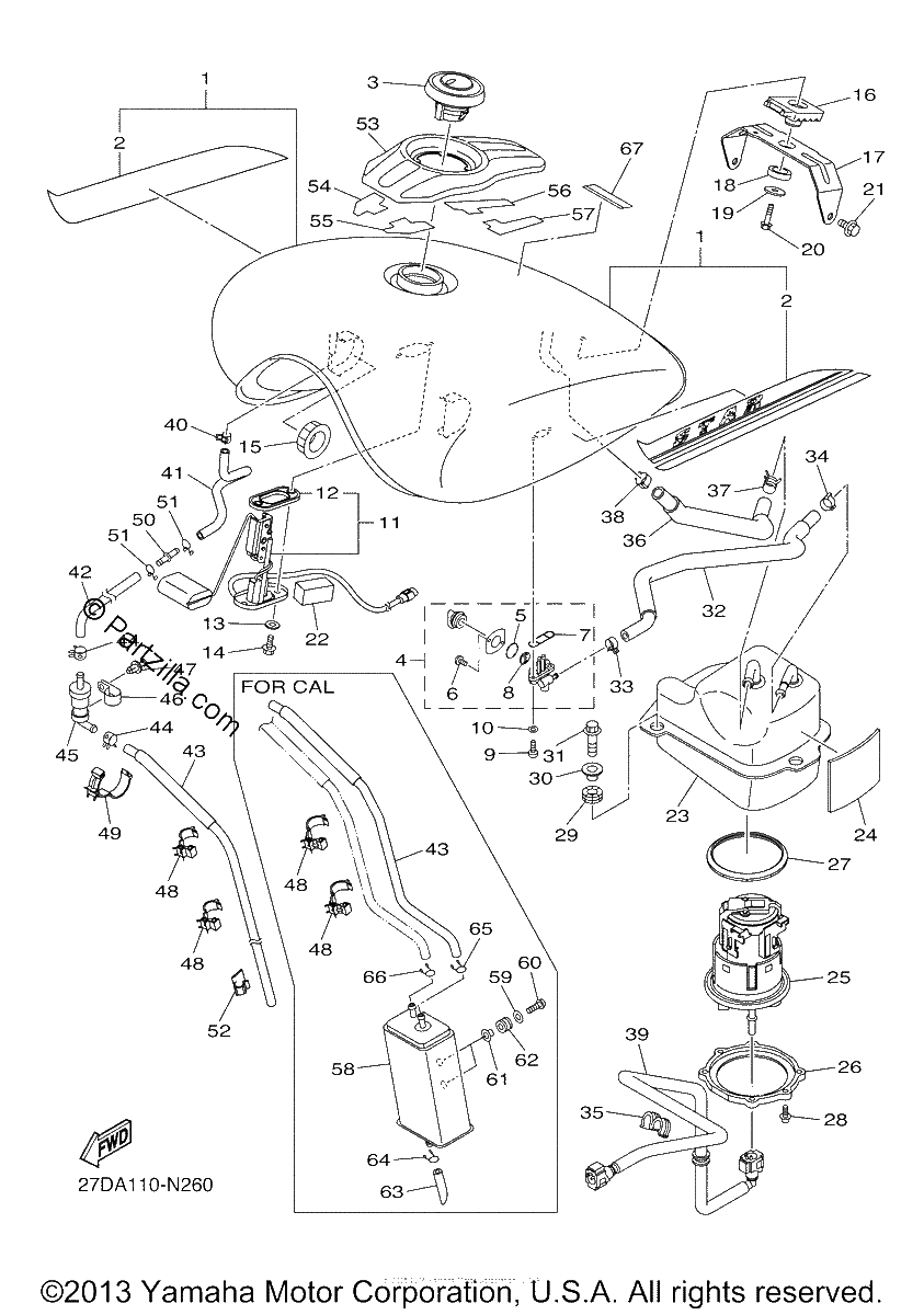Diagrama de FUEL TANK