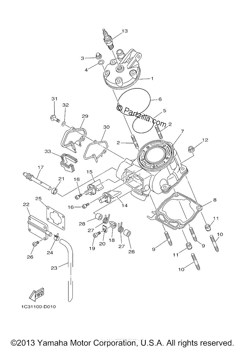 Diagrama de CYLINDER HEAD