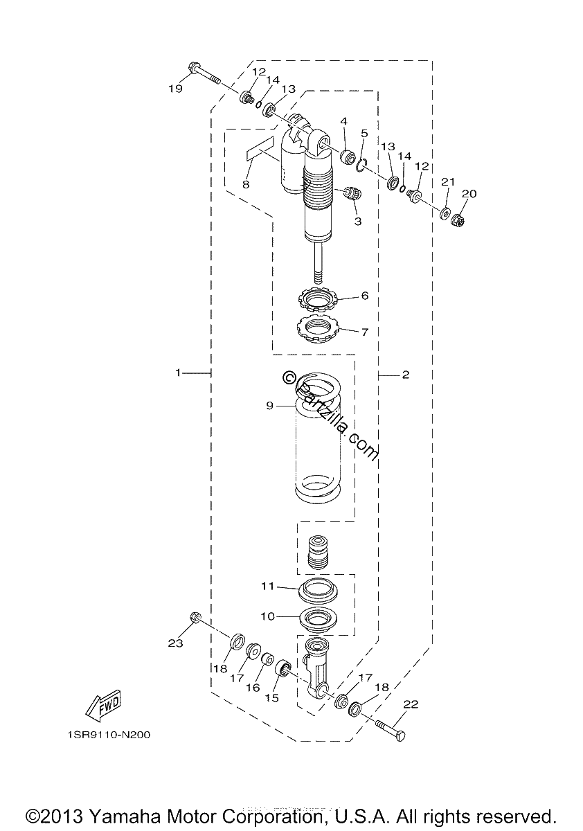 Diagrama de REAR SUSPENSION