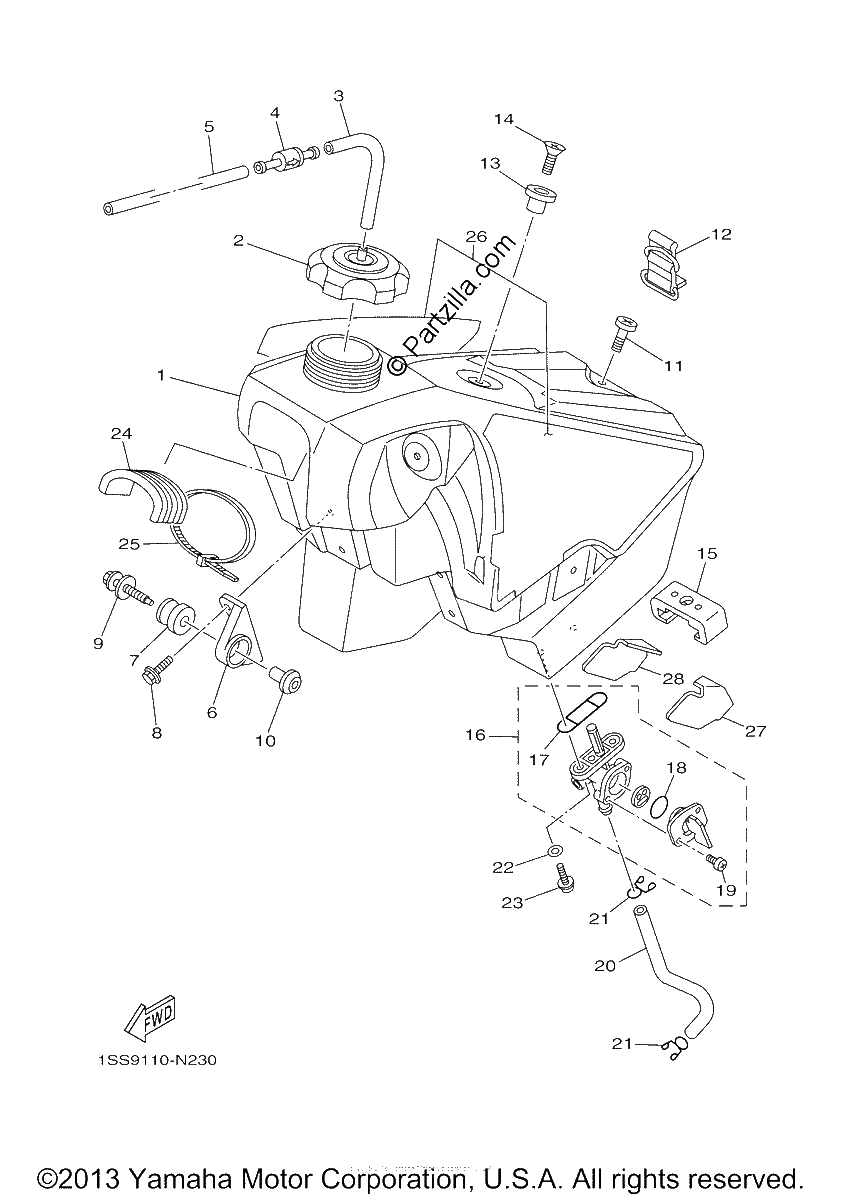 Diagrama de FUEL TANK