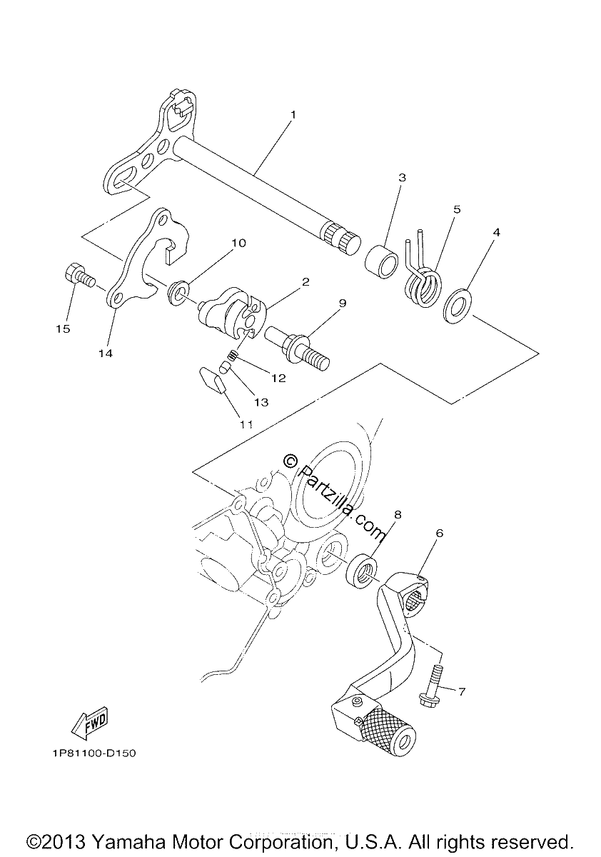 Diagrama de SHIFT SHAFT