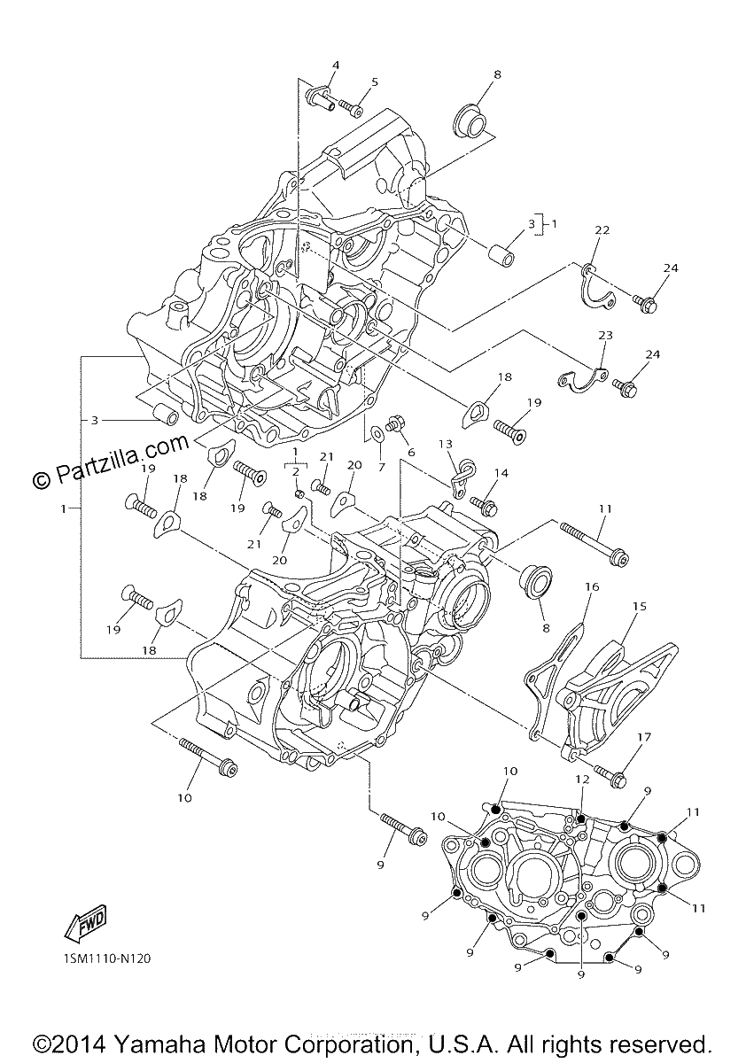 Diagrama de CRANKCASE