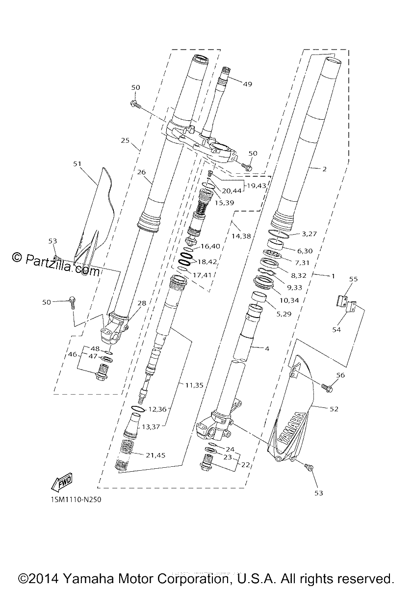 Diagrama de FRONT FORK