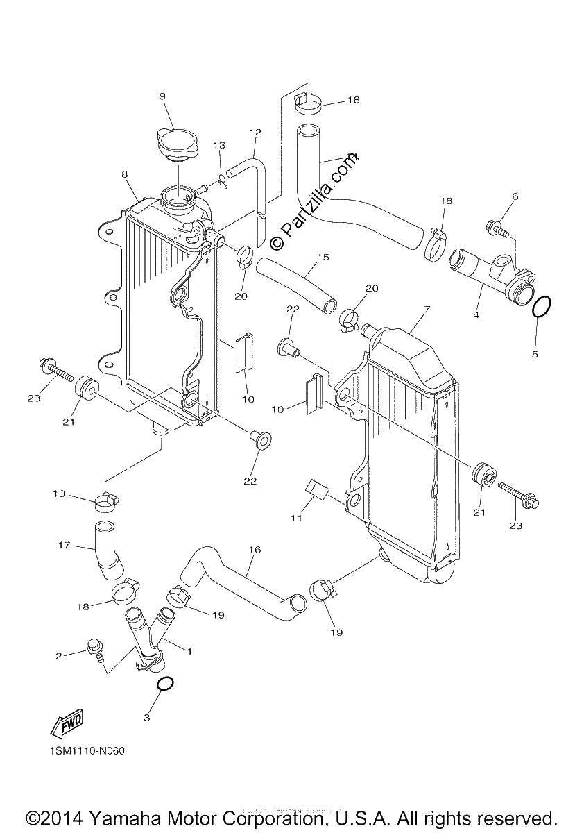 Diagrama de RADIATOR HOSE