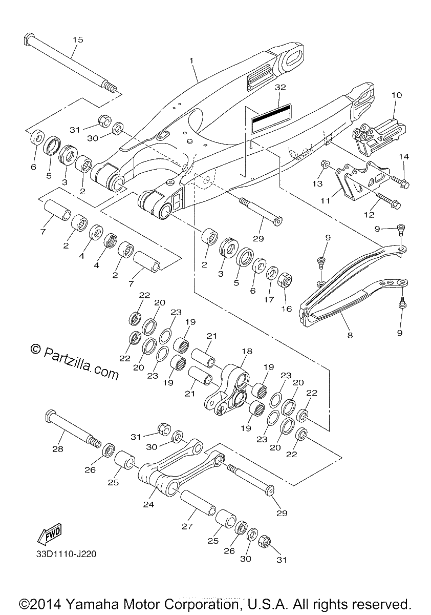 Diagrama de REAR ARM