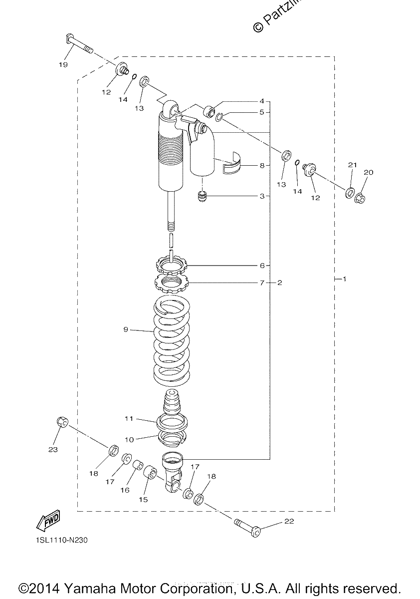 Diagrama de REAR SUSPENSION