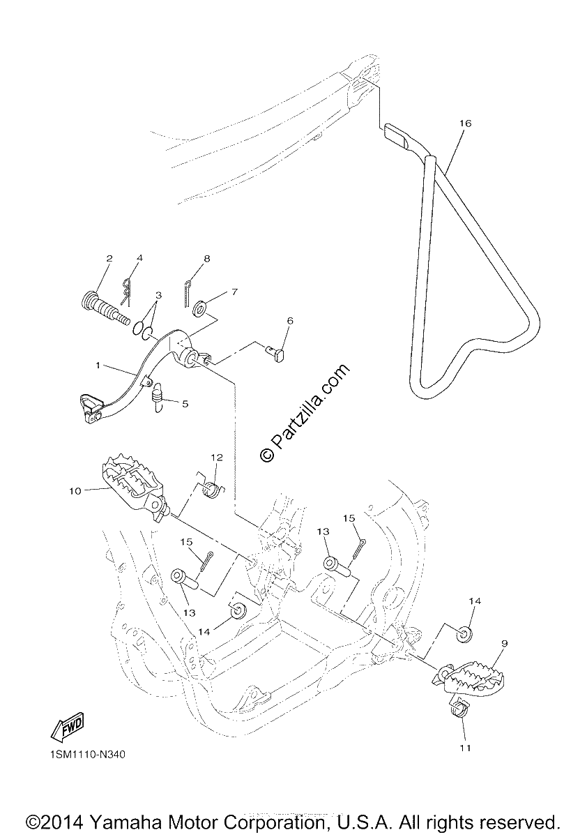 Diagrama de STAND FOOTREST