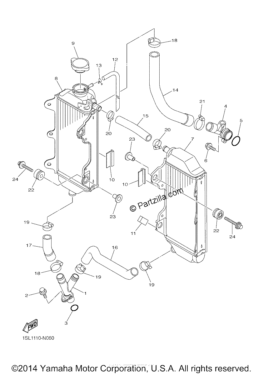 Diagrama de RADIATOR HOSE