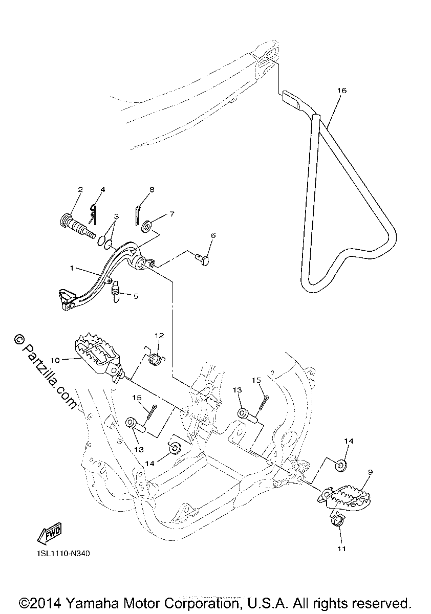 Diagrama de STAND FOOTREST