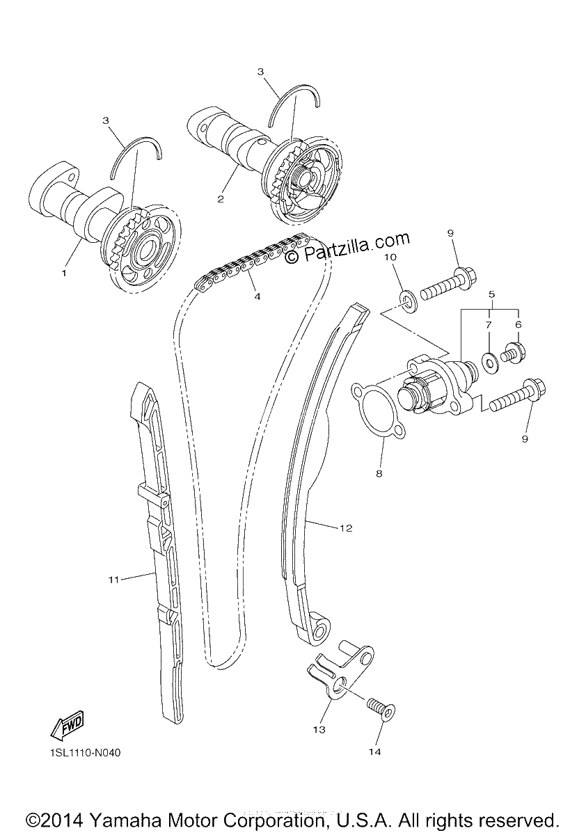 Diagrama de CAMSHAFT CHAIN