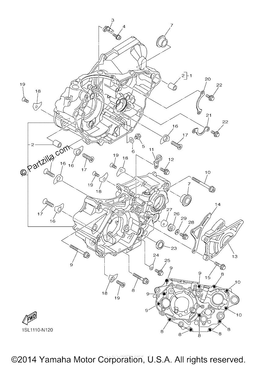 Diagrama de CRANKCASE
