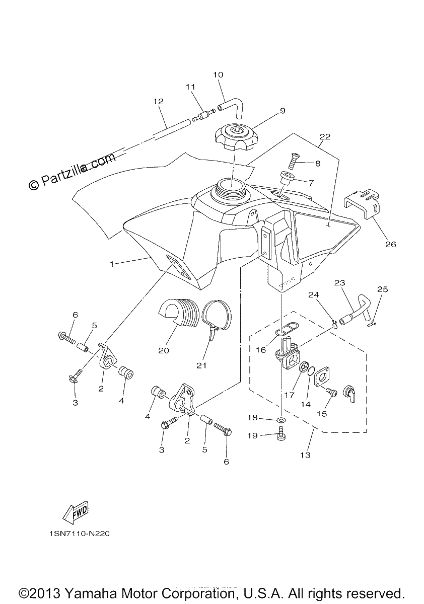 Diagrama de FUEL TANK