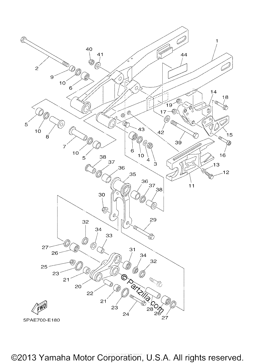 Diagrama de REAR ARM
