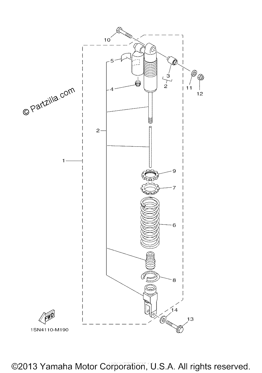 Diagrama de REAR SUSPENSION