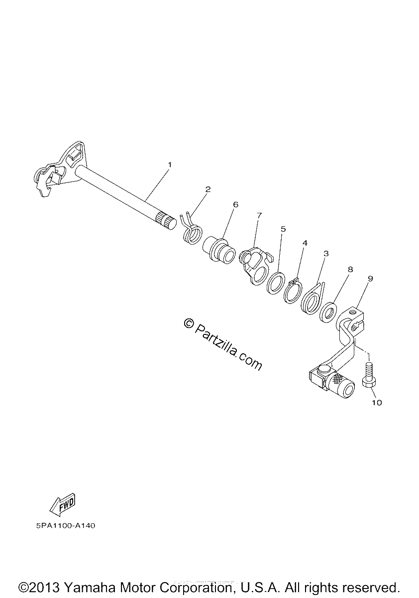 Diagrama de SHIFT SHAFT