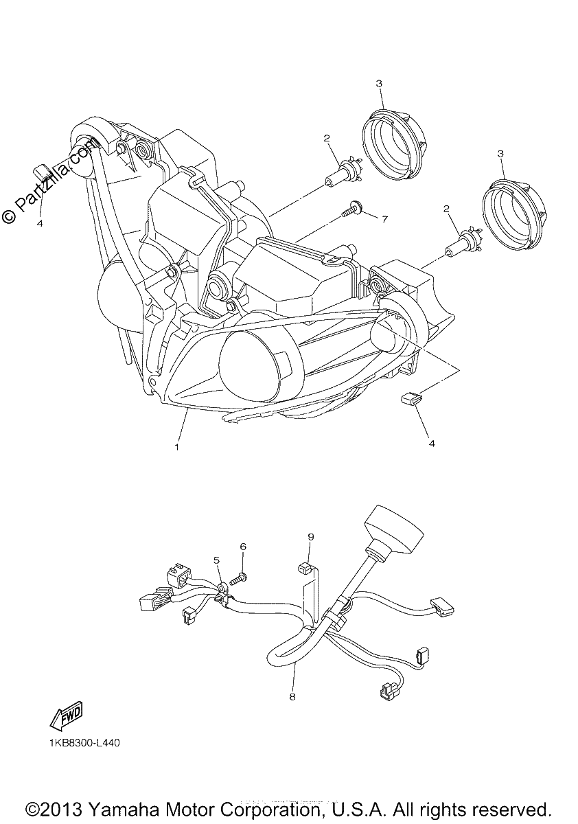 Diagrama de HEADLIGHT