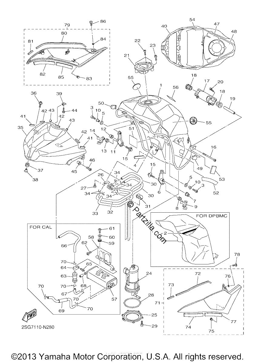 Diagrama de FUEL TANK