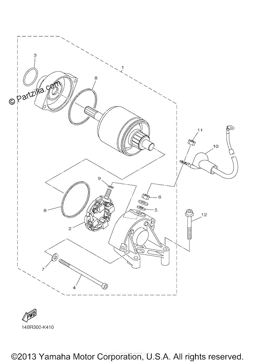 Diagrama de STARTING MOTOR