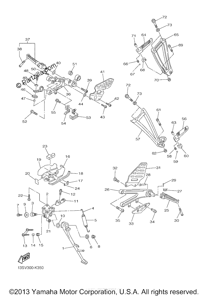 Diagrama de STAND FOOTREST