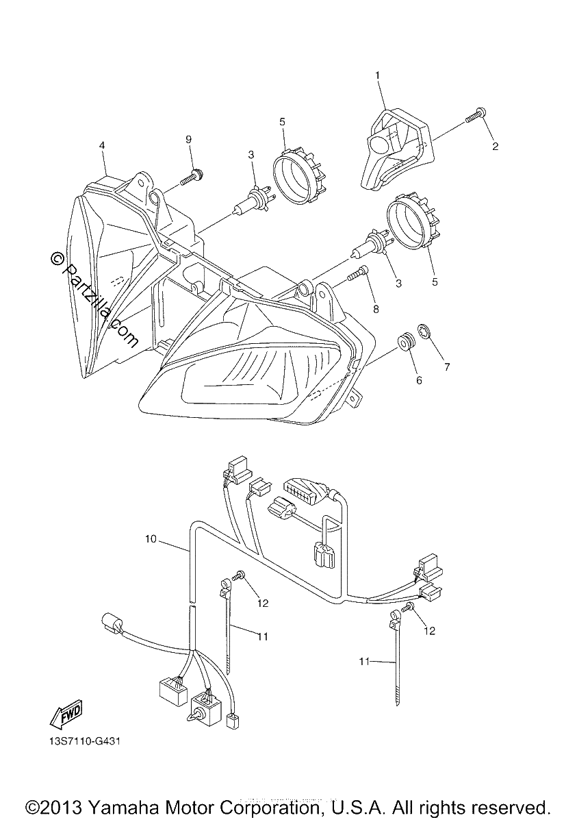 Diagrama de HEADLIGHT