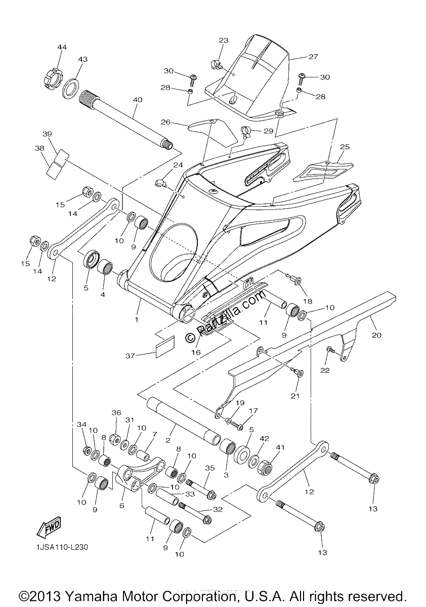 Diagrama de REAR ARM