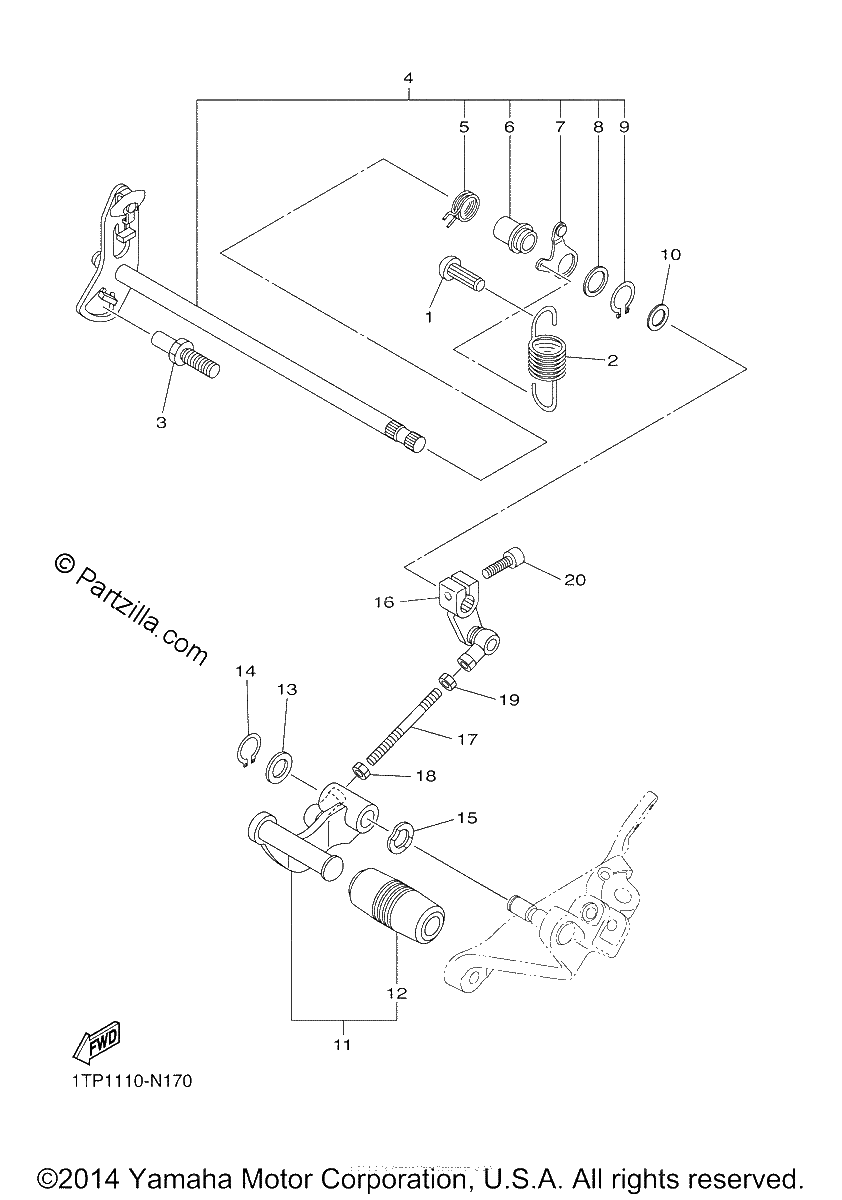 Diagrama de SHIFT SHAFT