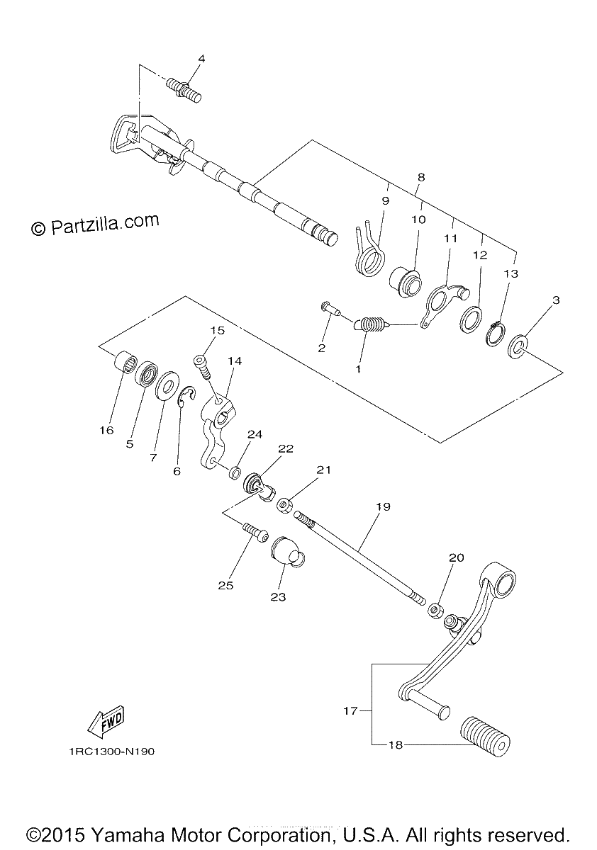 Diagrama de SHIFT SHAFT