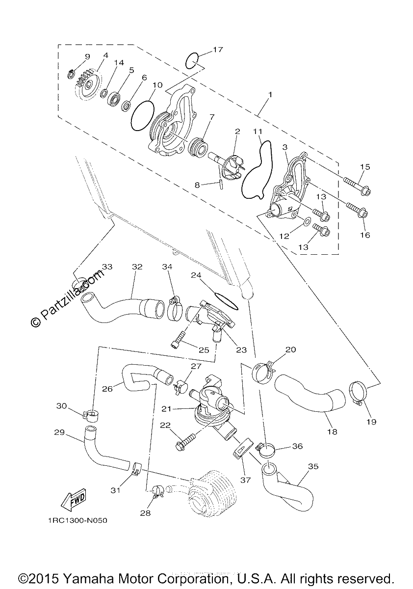Diagrama de WATER PUMP