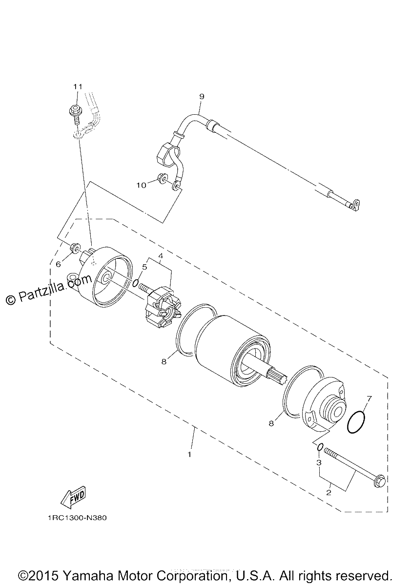 Diagrama de STARTING MOTOR