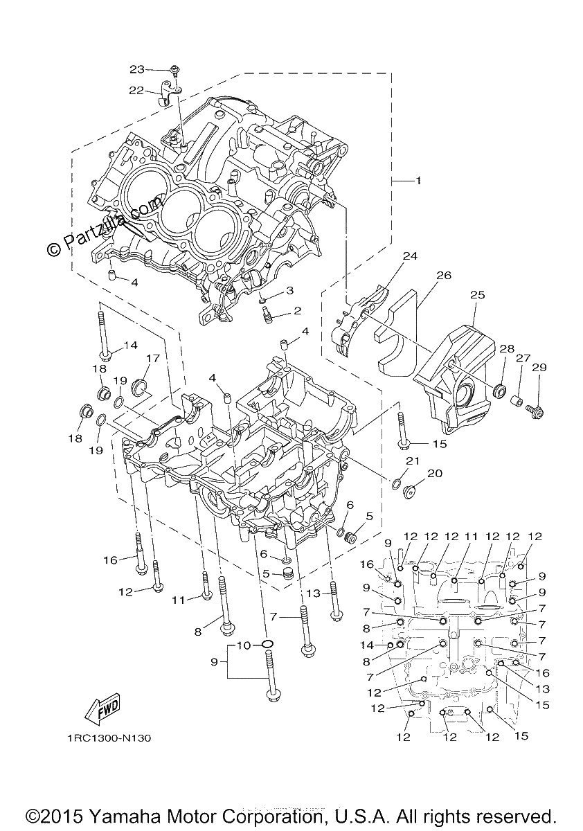 Diagrama de CRANKCASE